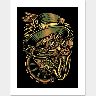 Steampunk Wizard Posters and Art